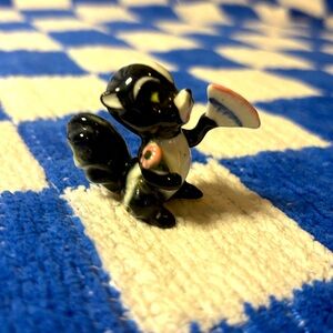 Vintage bone china skunk